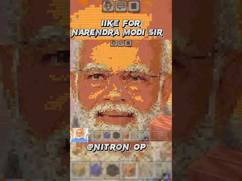 Narendra Modi Minecraft pixelart - EPIC NITRON OP