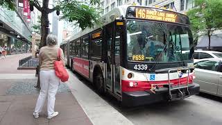 CTA 2012 New Flyer D60LFR 4339 On Rt 146 Inner Lake Shore/Michigan Express