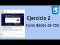 Curso básico de CSS | Ejercicio 2 de aplicación de estilos
