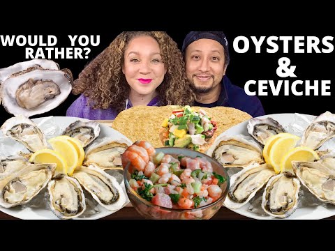 , title : 'RAW OYSTERS & SHRIMP CEVICHE MUKBANG| SEAFOOD MUKBANG| EATING SOUNDS| @Big Guy Appetite'