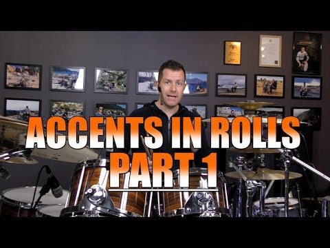 Drum Lessons - Accents Inside Rolls - Part 1