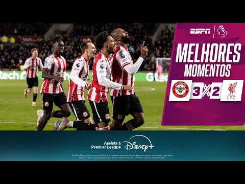 Gols e lances de Brentford x Liverpool