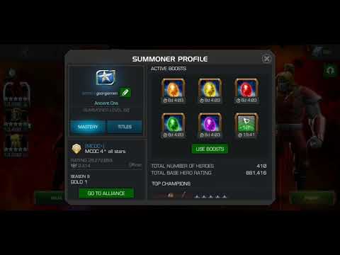 MCOC AW 5* 5/65 Void vs 5* 4/55 Undupe Omega Red Miniboss Node 52 regen