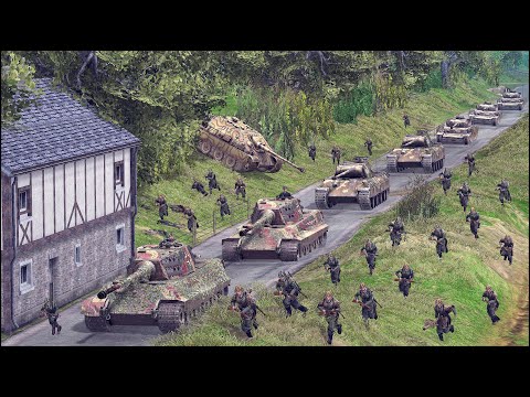 GERMANS on ESCAPE - DESTRUCTION of FALAISE POCKET