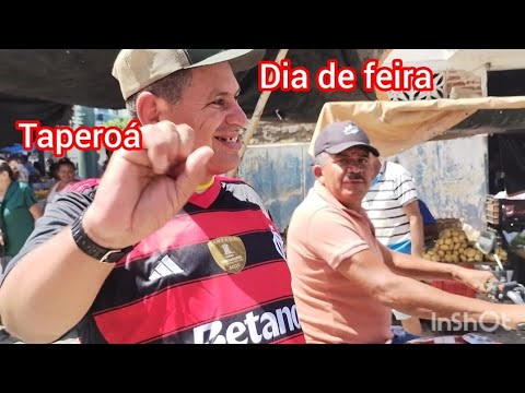 Feira livre de rua e comércio em Taperoá Paraíba