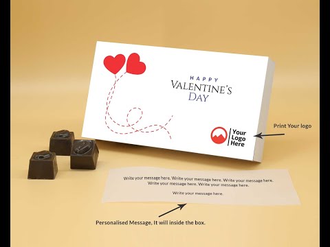 Sweet White Chocolate Box Choco Manualart - Online Chocolates Personalised, For Gift For Valentine