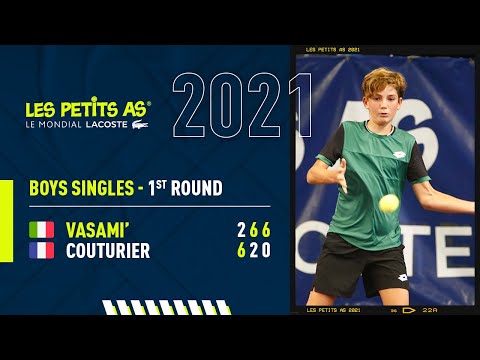 Les Petits As 2021 | Boys 1st Round | Jacopo Vasami' vs. Lenny Couturier