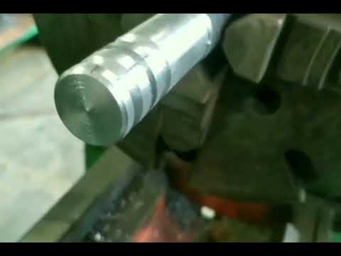 Week No- 42-  Cut grooves- square, round, ‘V’ groove, Knurl the job.