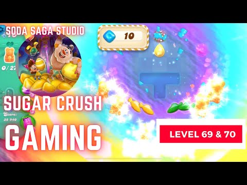 CANDY CRUSH SODA SAGA || HARD LEVEL # 69 -70 #gaming # candycrush #kinggames #puzzle Level#69