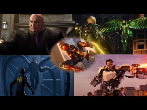 Spider-Man PS4 - All Boss Fights & DLC (No Damage) on Ultimate Difficulty