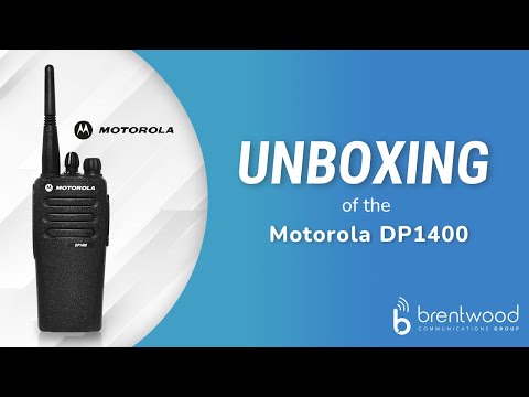 Motorola DP1400 Two Way Radio Unboxing