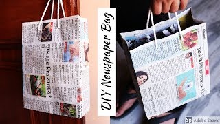 How to Make a Paper Bag with Newspaper – Paper Bag Making Tutorial (Very Easy) | parulpawar