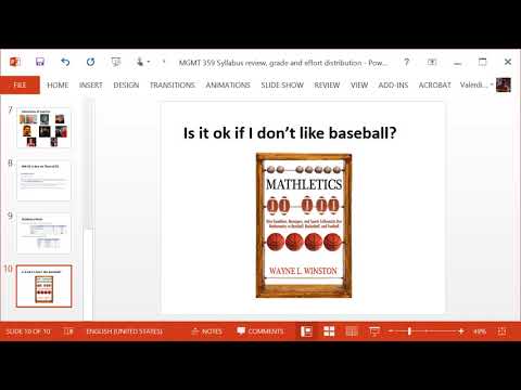 MGMT 359 Sports Analytics Overview and FAQs Fall 2018 thumbnail