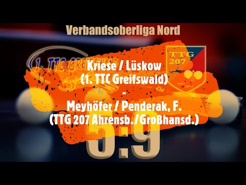 Kriese/Lüskow (1. TTC Greifswald) - Meyhöfer/Penderak (TTG 207 Ahrensb./Großhansd.)