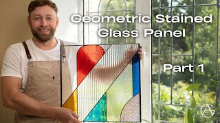 Geometric Stained Glass Panel – Step-by-Step Tiffany Technique Tutorial