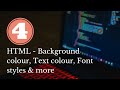 How to use colors and other style properties in your HTML webpage || HTML course for beginners