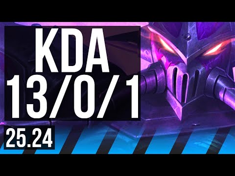 KASSADIN vs YONE (MID) | Perfect KDA: 13/0/1 | EUW Master | 25.24