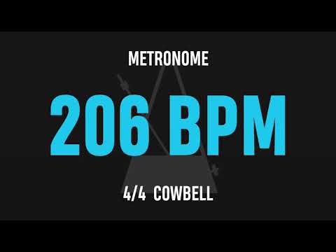 206 BPM 4/4 - Best Metronome (Cowbell)