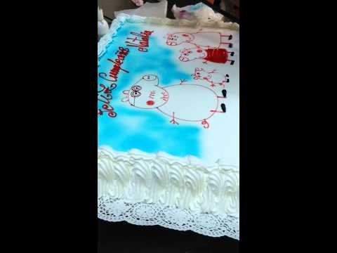 decoracion tarta de peppa pig con Jose antonio (pasteleria marina) El ejido