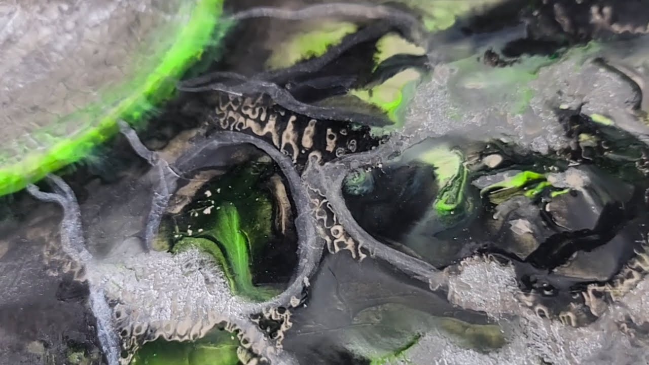 Intuitive abstract mixed media painting tutorial: 