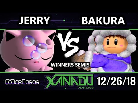 S@X 282 SSBM - Jerry (Jigglypuff) Vs. Bakura (Ice Climbers) Smash Melee Winners Semis