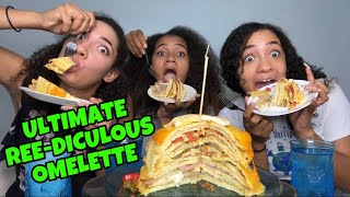 REE-DICULOUS OMELETTE MUKBANG | SOCIAL EATING SHOW