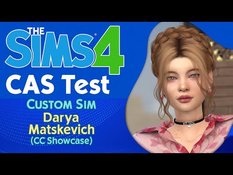 sims4 custom character download redhead female Darya Matskevich by Bonita100 Cas Video Preview