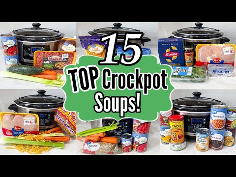 15 BEST CROCKPOT SOUPS | Easy & Tasty Slow Cooker Recipes for Cozy Family Dinners | Julia Pacheco
