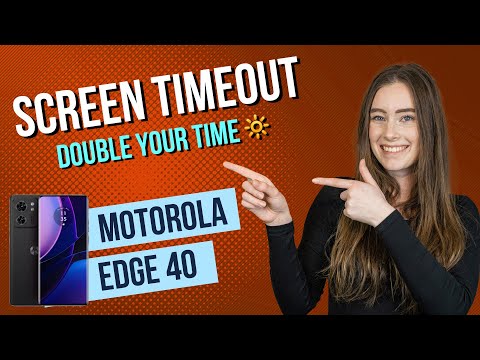 Motorola edge 40 - How to change Screen Timeout • 📱 • 🔆 • ⏱ • Tutorial