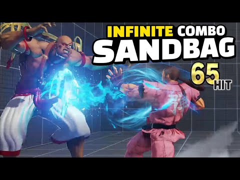 SFV - Sandbag got Infinite Combo (Sandbag Sagat  VS Poongko Dan)