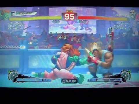 SSF4 AE: gotokaffy (Blanka) vs onigiri-kai (Balrog)