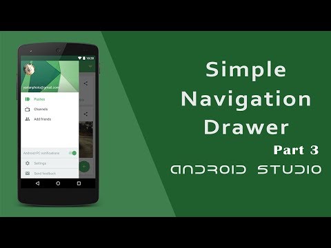 Android Navigation Drawer Using NavigationView Part 3 | Item Select | Android Studio Tutorial