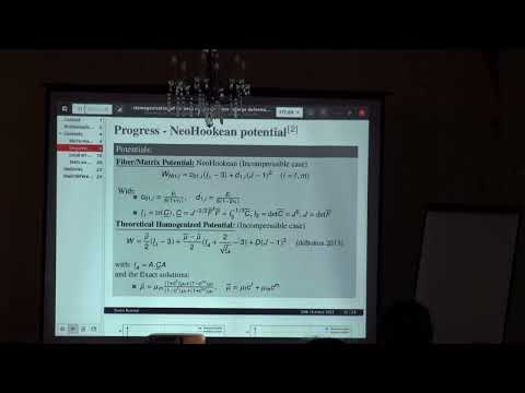 S. Karoui: "Homogenization of rubbery composite layer in large deformations"