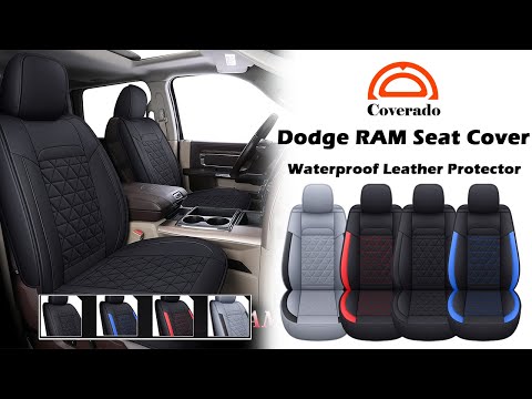 COVERADO | Dodge Ram | Car Seat Cover Installation | Waterproof Neoprene Cushion Cover