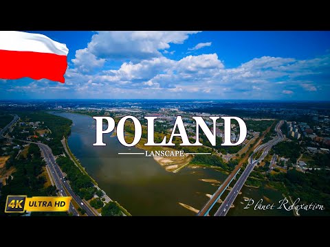 FLYING OVER POLAND 4K Video UHD | Amazing Beautiful Nature Scenery With Relaxing Music, 4K Video HD