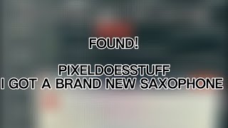 Cover art for i got a brand new saxaphone