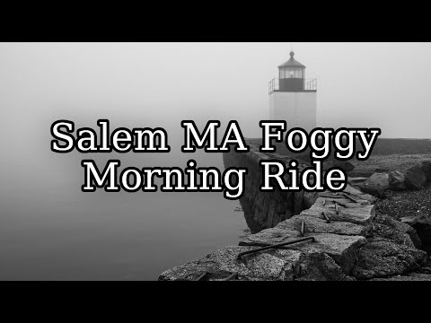 [4K] Salem MA Foggy Waterfront Bike Ride Derby Wharf, Winter Island, Salem Willows