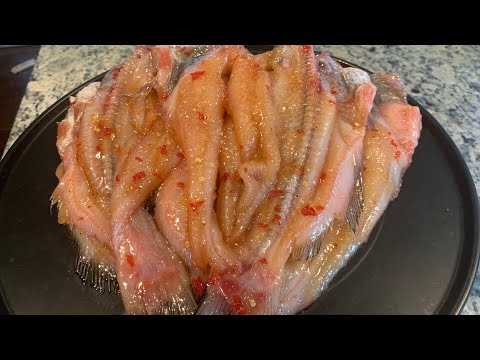 How to make Cambodian dry fish (tray ngeat) with American raised cat fish