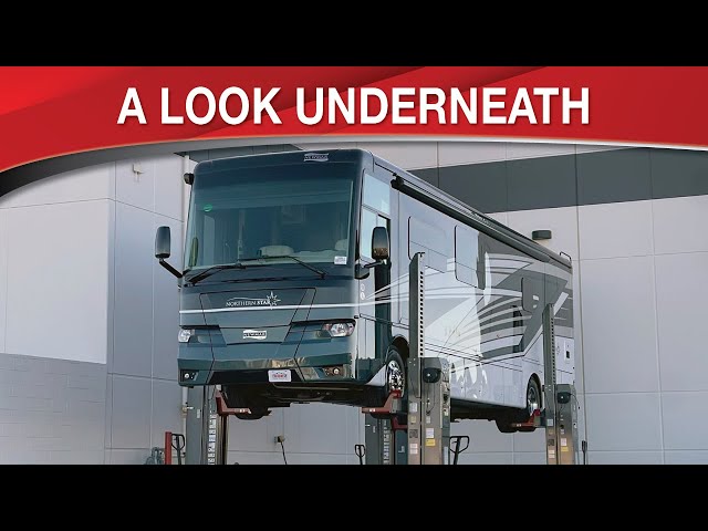 Preview image of Underneath a Newmar XCR360 Chassis By Freightliner Custom Chassis youtube video