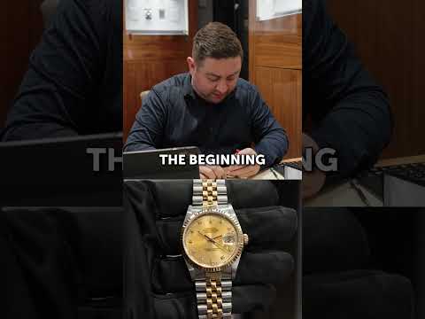 Ein Klassiker – 16233 Rolex Datejust 36 mm Champagner-Diamant-Zifferblatt