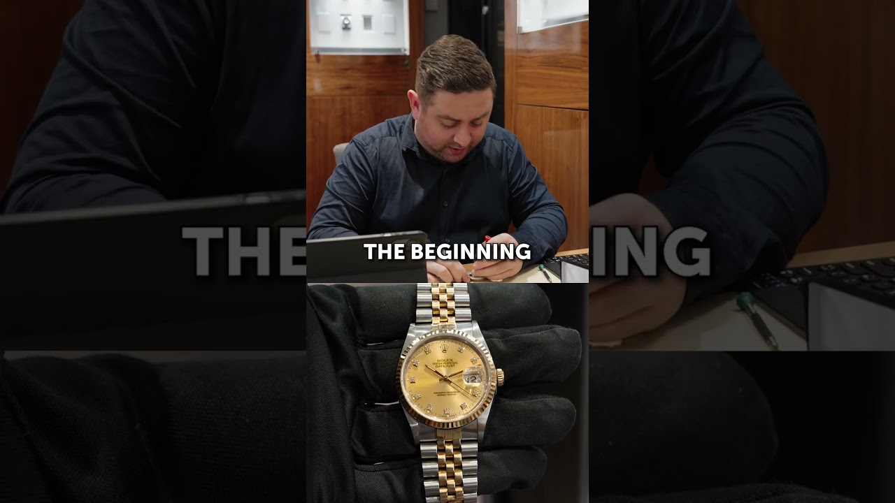 A classic - 16233 Rolex Datejust 36mm Champagne Diamond Dial