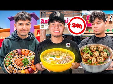 Eating ONLY ASIAN Food for 24hrs!!