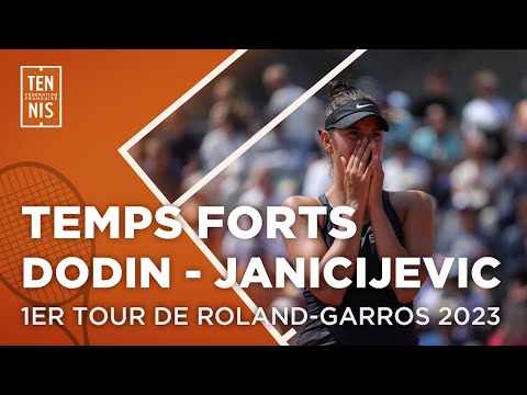 Oceane Dodin vs Selena Janicijevic - Temps Forts | Roland-Garros 2023 | FFT