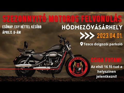 Szezonnyitó Motoros Felvonulás HMVHELY 2023.04.01. [Rádió 7 X Slayers Of The Streets interjú]