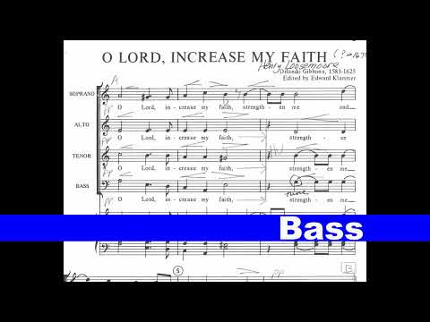 O Lord, Increase My Faith BASS