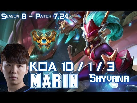 MaRin SHYVANA vs RENGAR Jungle - Patch 7.24 KR Ranked