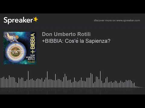 +BIBBIA: Cos'è la Sapienza?