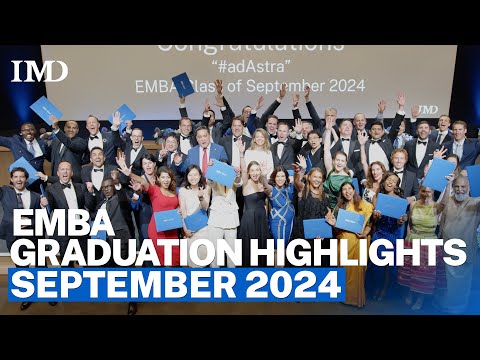 IMD EMBA Class of September 2024 Graduation