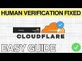 How To Fix Cloudflare Verify You Are Human EASY GUIDE 2026