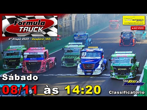 🔴 FÓRMULA TRUCK | Classificatório | 8ª Etapa 2025 | Guaporé (RS) | Ao Vivo